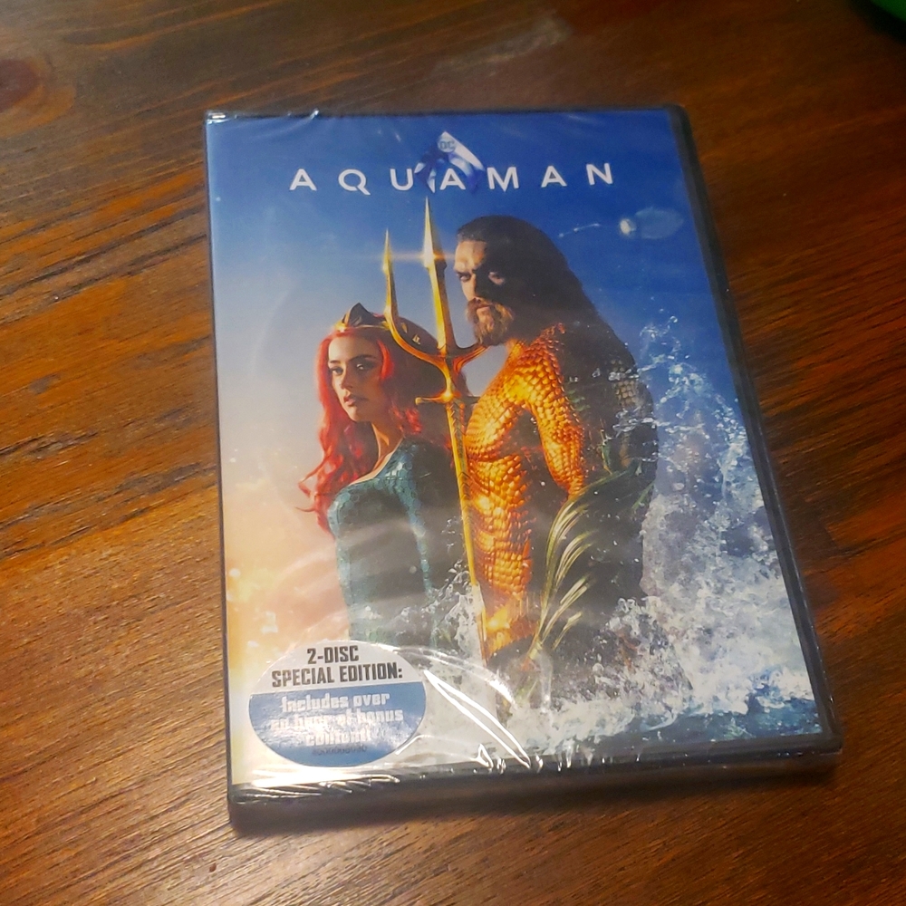 NEW Aquaman DVD Amber Heard memorabilia Johnny Depp